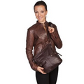 Leather Handbag With Stud Detail